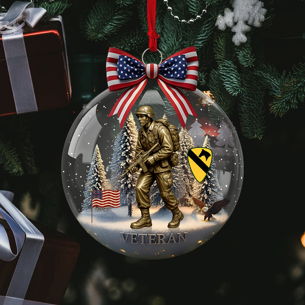 Military Veteran Ornament - Personalized Gifts For Veterans Christmas Ornament K1702 Trhn