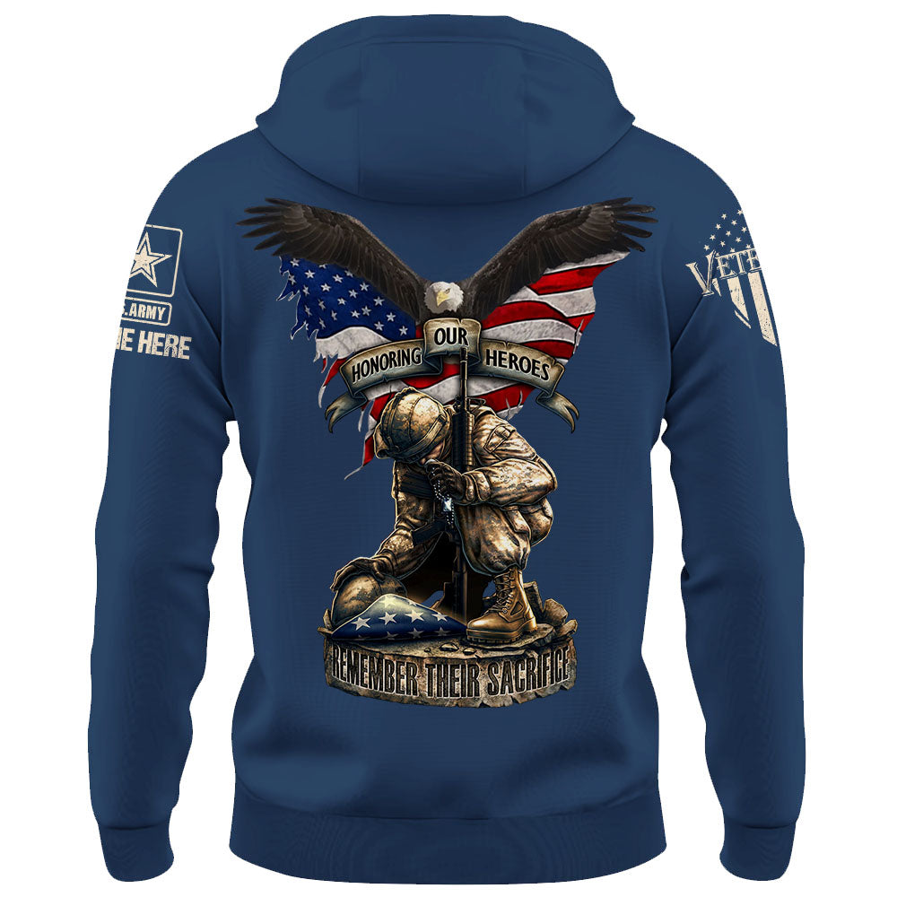 Personalized Shirt Honoring Our Heroes Remember Their Sacrifice Custom Gift For Veterans K1702 Trhn