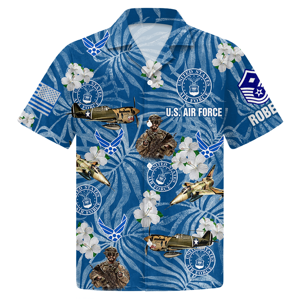 Personalized Hawaiian Shirt For Veterans Custom All Branches And Name Hawaiian Shirt Gift K1702
