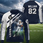 Custom Photo Football All Over Print Shirt For Football Family Game Day Shirt K1702 MT2