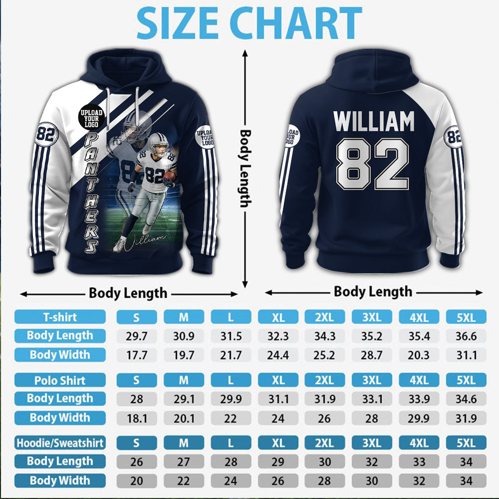 Custom Photo Football All Over Print Shirt For Football Family Game Day Shirt K1702 MT2