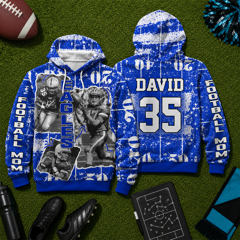 Custom Photo Football Game Day Personalized All Over Print Shirt Custom Team Name K1702 Hv01