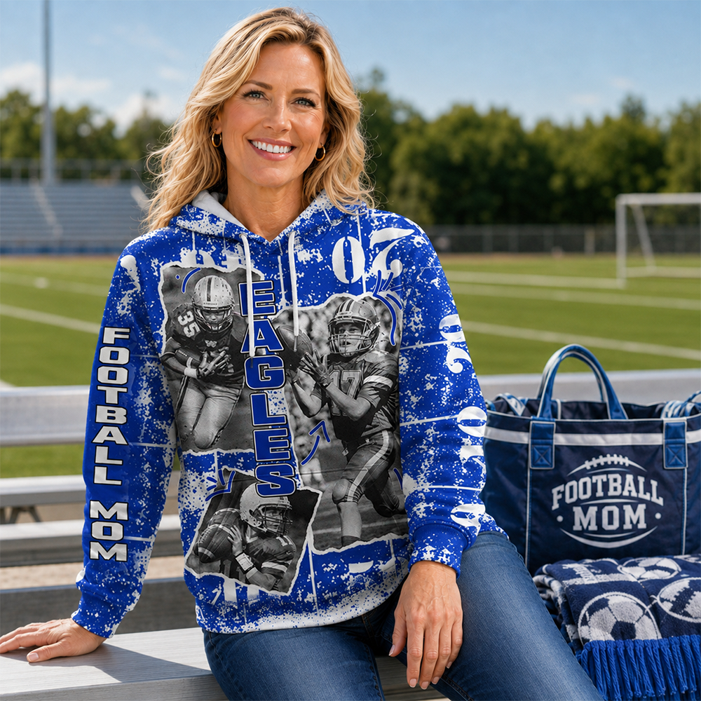 Custom Photo Football Game Day Personalized All Over Print Shirt Custom Team Name K1702 Hv01