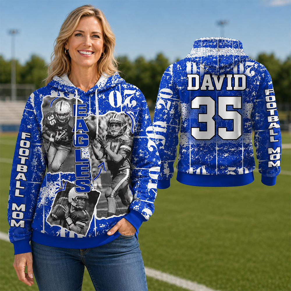 Custom Photo Football Game Day Personalized All Over Print Shirt Custom Team Name K1702 Hv01