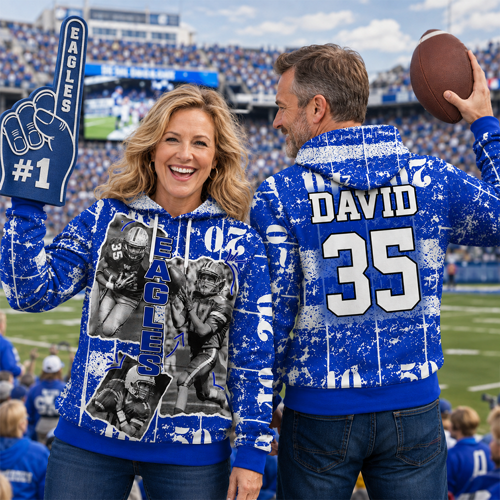 Custom Photo Football Game Day Personalized All Over Print Shirt Custom Team Name K1702 Hv01