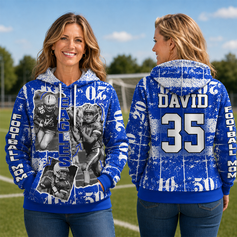 Custom Photo Football Game Day Personalized All Over Print Shirt Custom Team Name K1702 Hv01