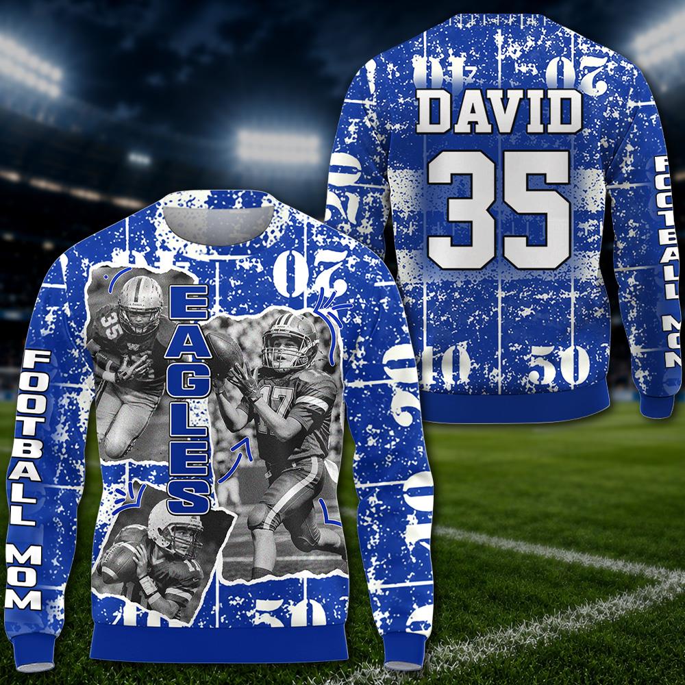 Custom Photo Football Game Day Personalized All Over Print Shirt Custom Team Name K1702 Hv01