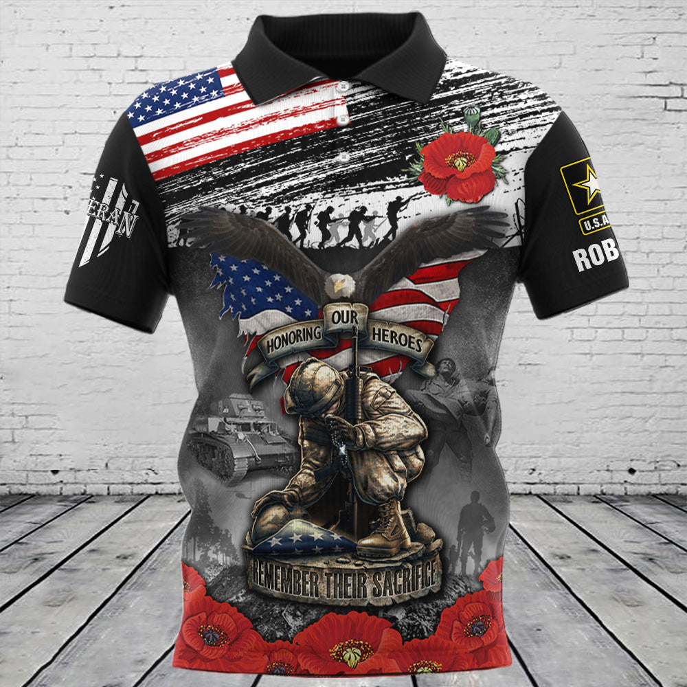Personalized All Over Print Remember Their Sacrifice Shirt Memorial Day Shirt Gift For Veteran K1702 Trhn