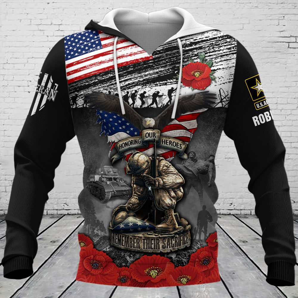 Personalized All Over Print Remember Their Sacrifice Shirt Memorial Day Shirt Gift For Veteran K1702 Trhn