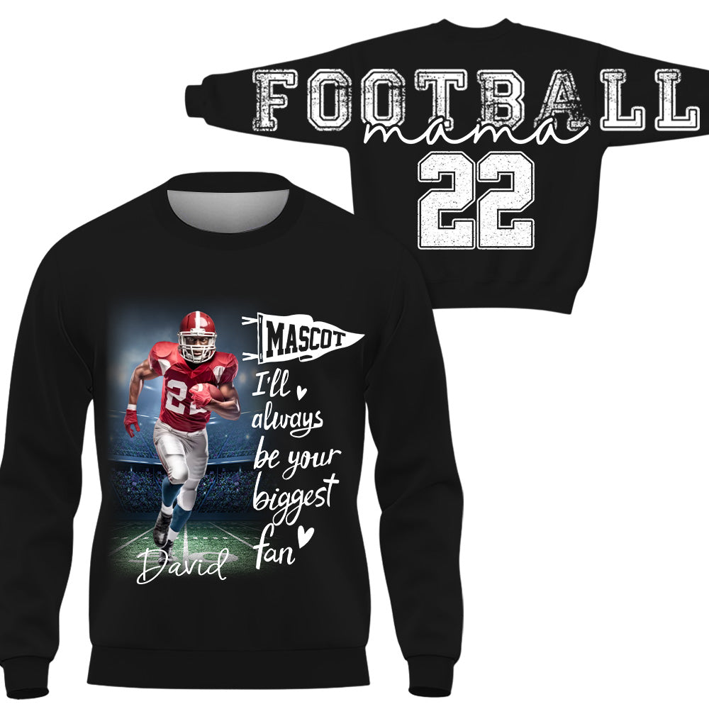 Football Mama - Personalized Shirt For Football Lover - Custom Photo Football Player NA04 VH01