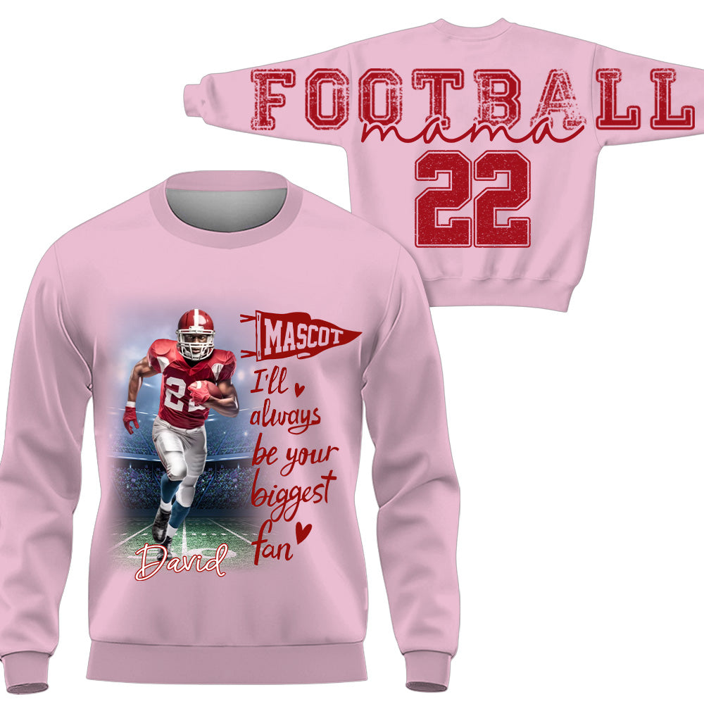 Football Mama - Personalized Shirt For Football Lover - Custom Photo Football Player NA04 VH01
