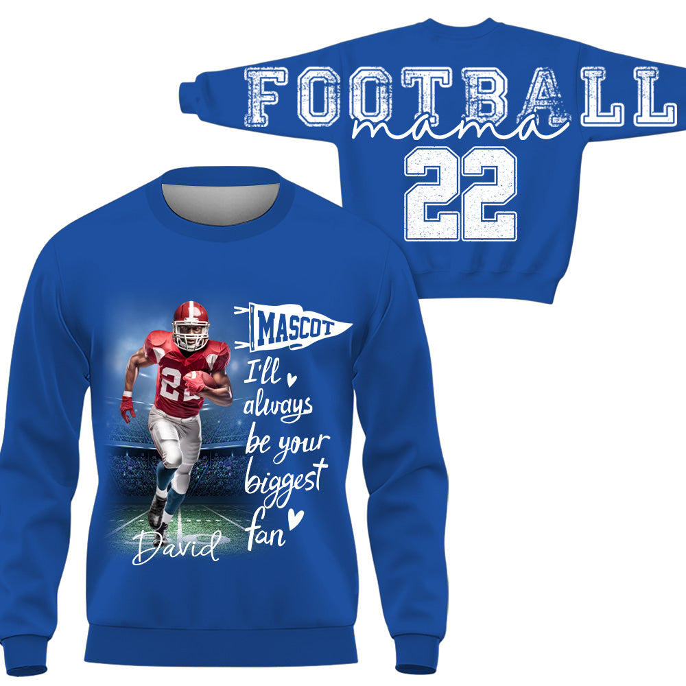 Football Mama - Personalized Shirt For Football Lover - Custom Photo Football Player NA04 VH01