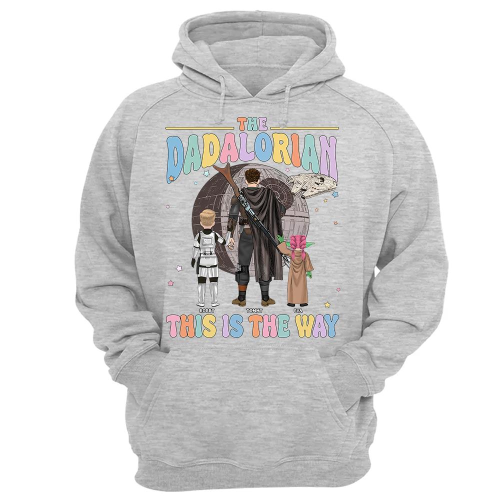 The Dadalorian This Is The Way - Personalized Shirt For Dad Custom Nickname With Kids Gift Na02 Hv01
