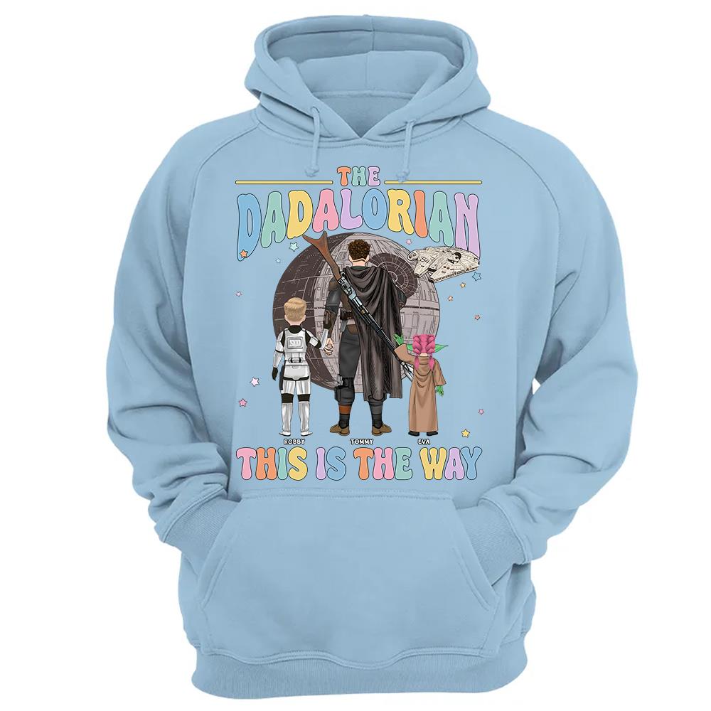 The Dadalorian This Is The Way - Personalized Shirt For Dad Custom Nickname With Kids Gift Na02 Hv01