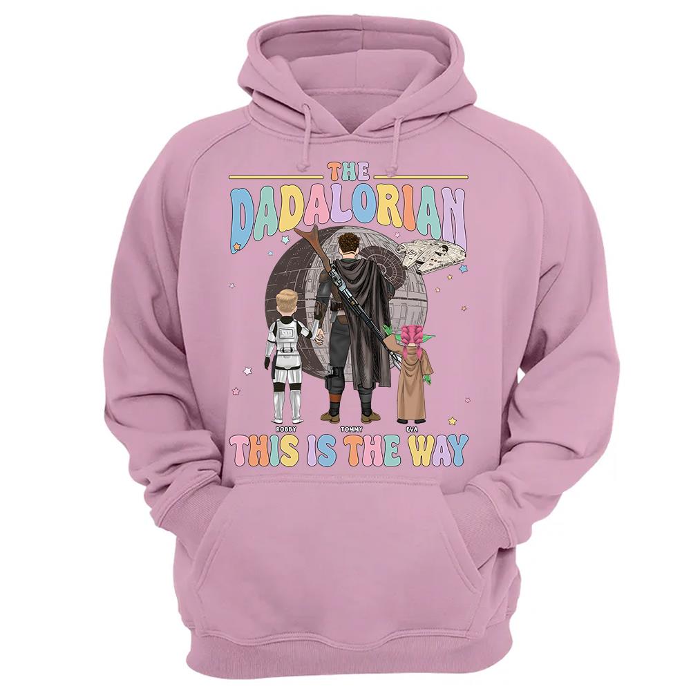 The Dadalorian This Is The Way - Personalized Shirt For Dad Custom Nickname With Kids Gift Na02 Hv01