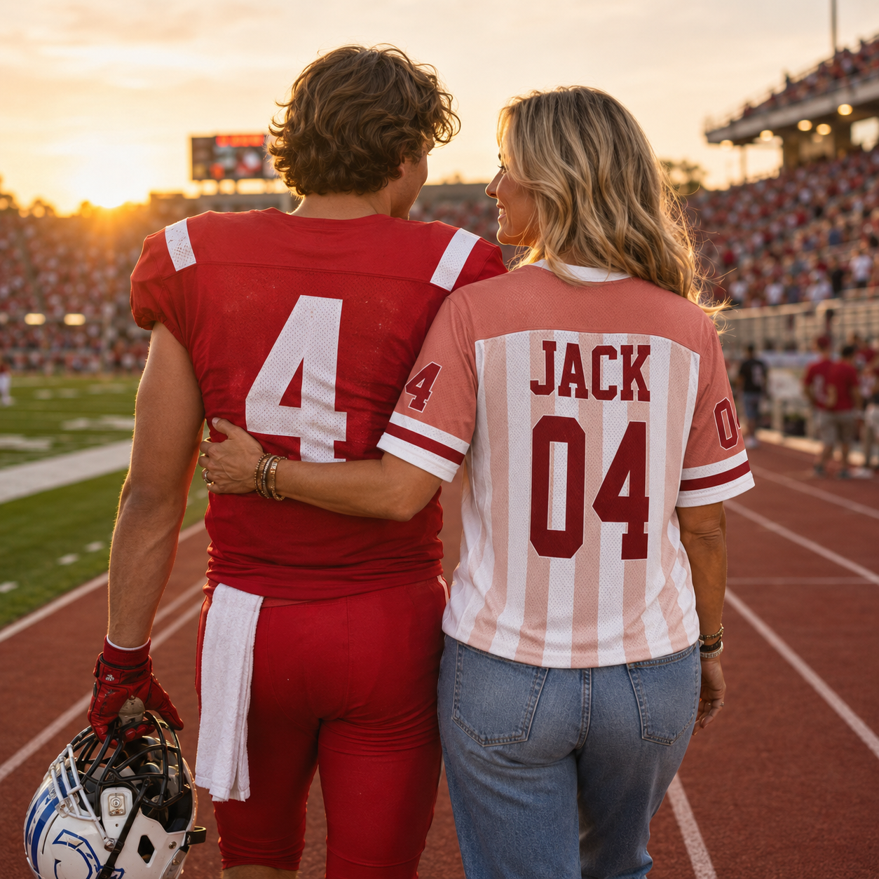 I'll Always Be Your Biggest Fan, Personalized Football Jersey, Custom Photo Gift For Football Lovers For Sport Family Vr2 T1807 Pt99