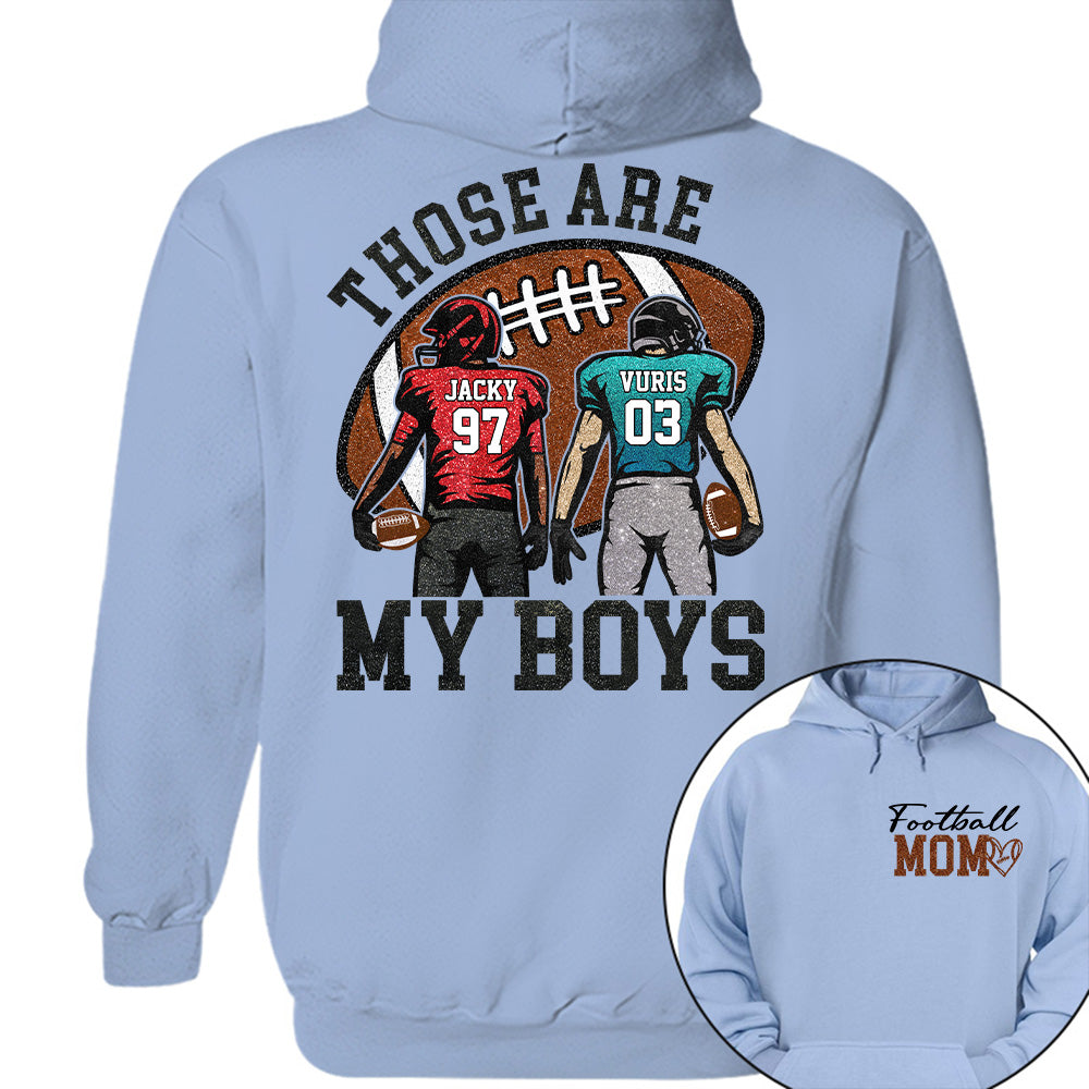 Personalized Football Mom Football Grandma Shirt Those Are My Kids Shirt Gift For Sport Family T1807 T24