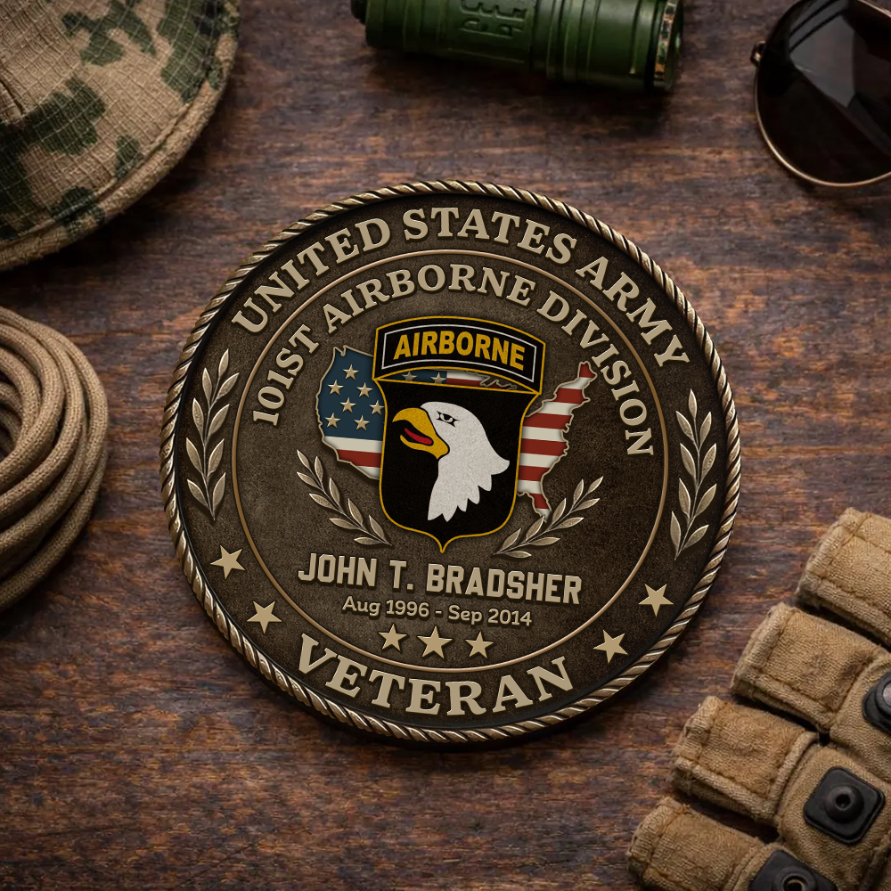 US Veteran Challenge Coin with DD-214 It's A Veteran Thing Gift For Veterans K1702 Trhn