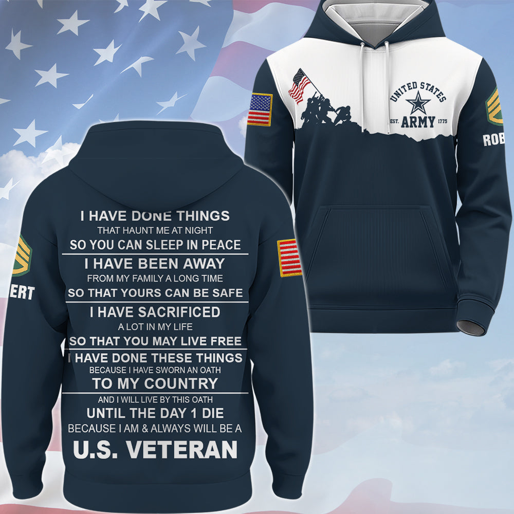 Personalized Shirt I Have Done Things That Haunt Me In My Sleep U.S Veteran All Over Print Shirt Gift For Veteran's Day K1702 Trhn