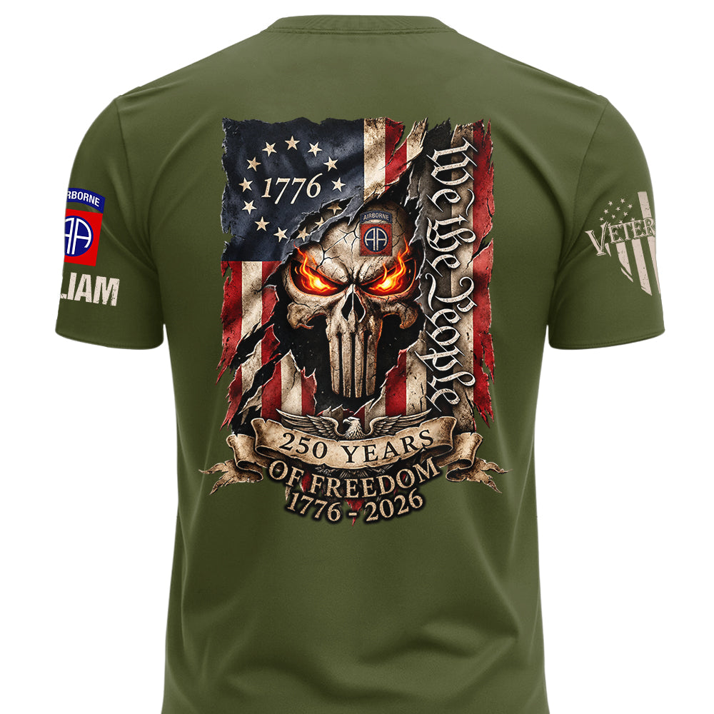 Custom 250Years Of Freedom Shirt Gift For Military Veterans We The People Shirt K1702 MT2