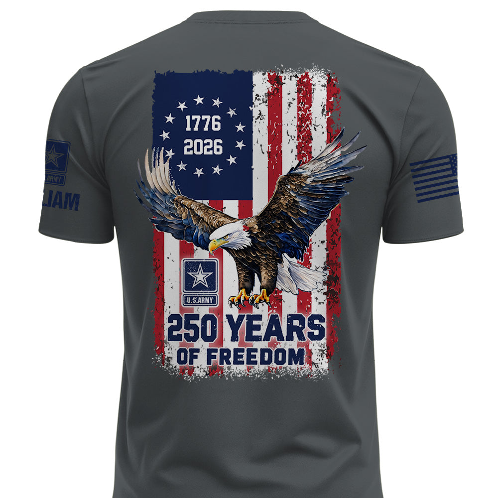 Custom America 250 Shirt Available All Military Branches Gift For Veterans K1702 MT2
