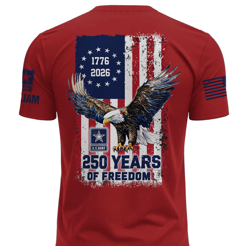 Custom America 250 Shirt Available All Military Branches Gift For Veterans K1702 MT2