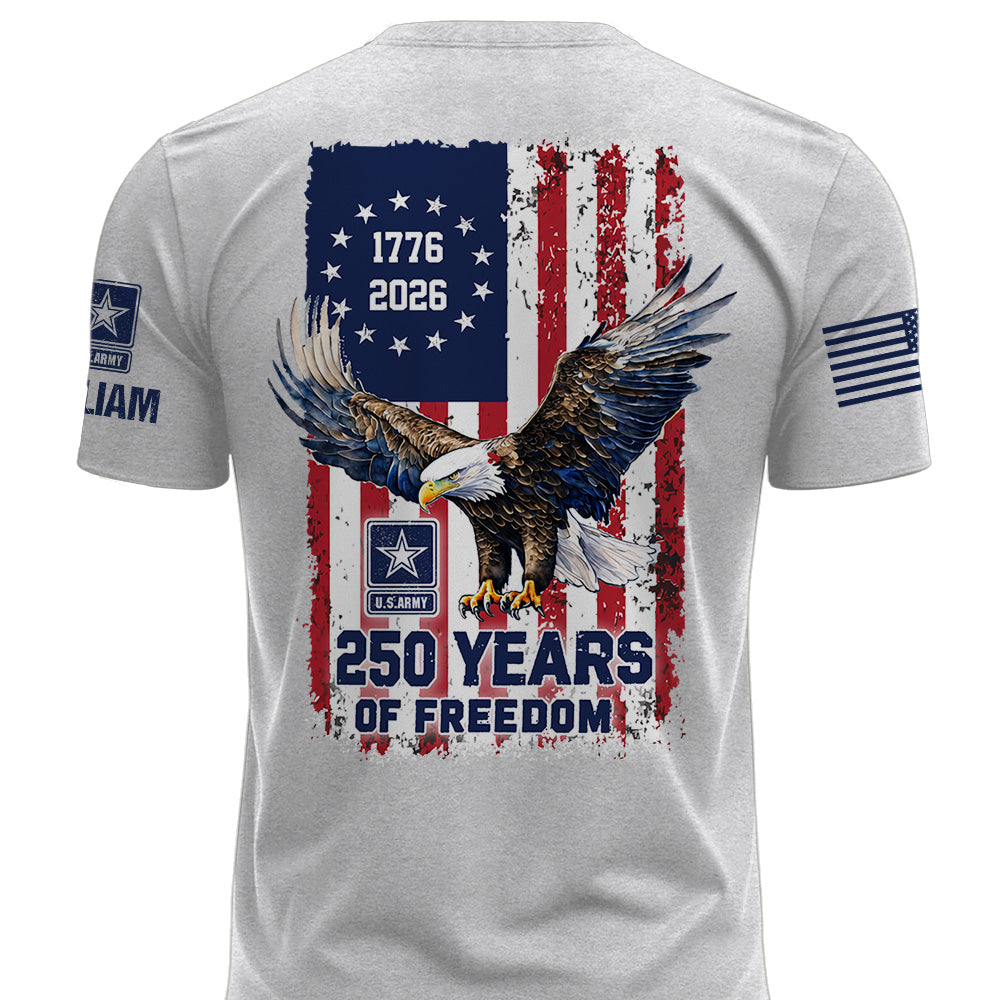 Custom America 250 Shirt Available All Military Branches Gift For Veterans K1702 MT2