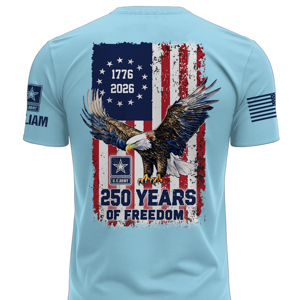 Custom America 250 Shirt Available All Military Branches Gift For Veterans K1702 MT2