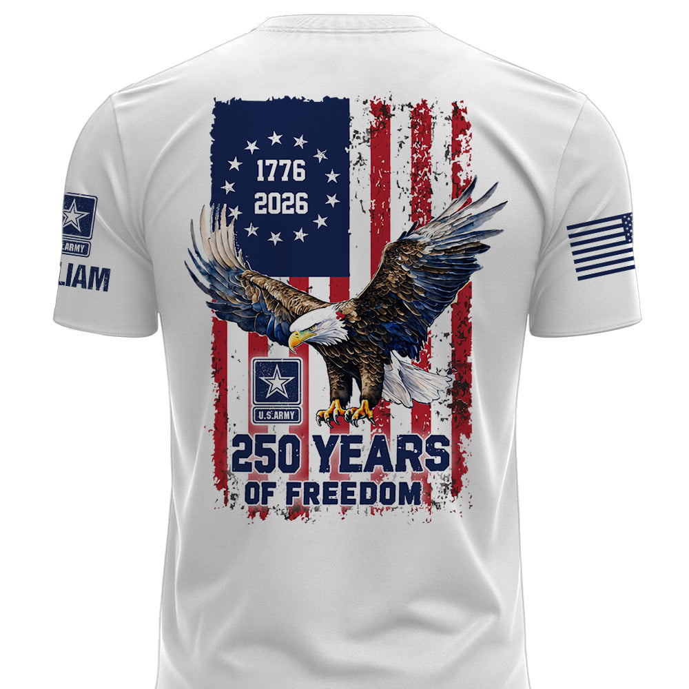 Custom America 250 Shirt Available All Military Branches Gift For Veterans K1702 MT2