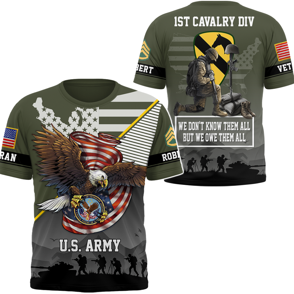 Custom All Over Print Shirt We Don't Know Them All But We Owe Them Gift For Veterans Military Gift K1702 Trhn