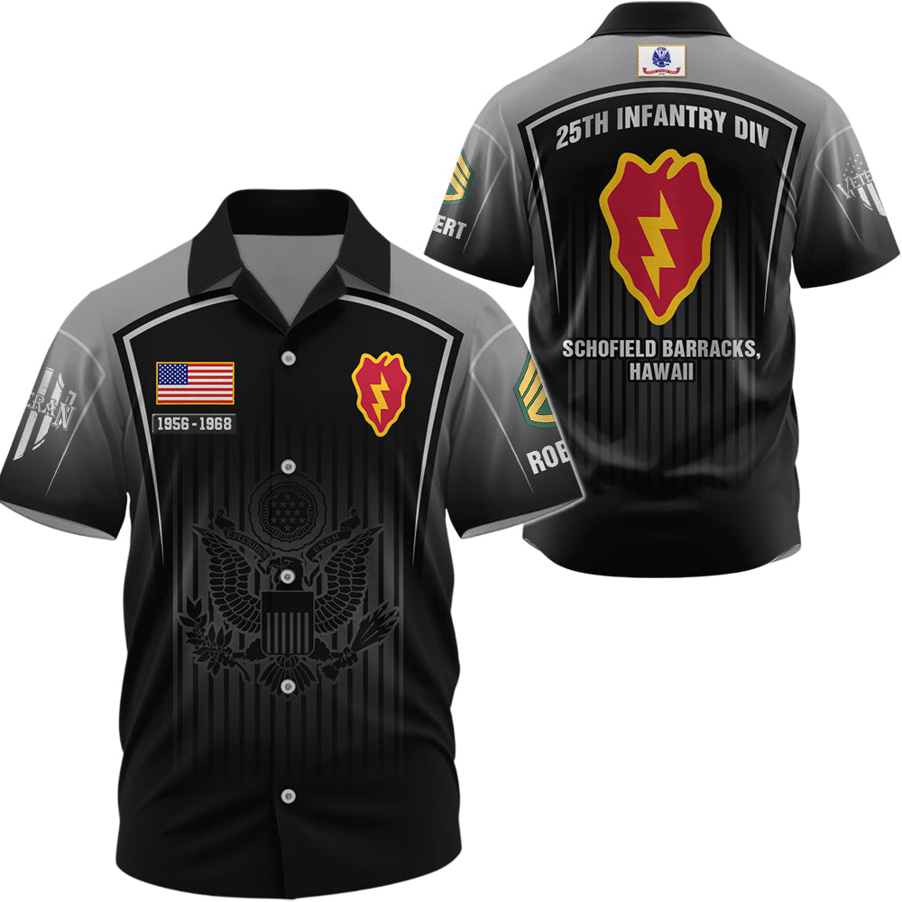 Custom All Over Print Veteran Shirt – All Military Branches, Divisions & Duty Stations K1702 Trhn
