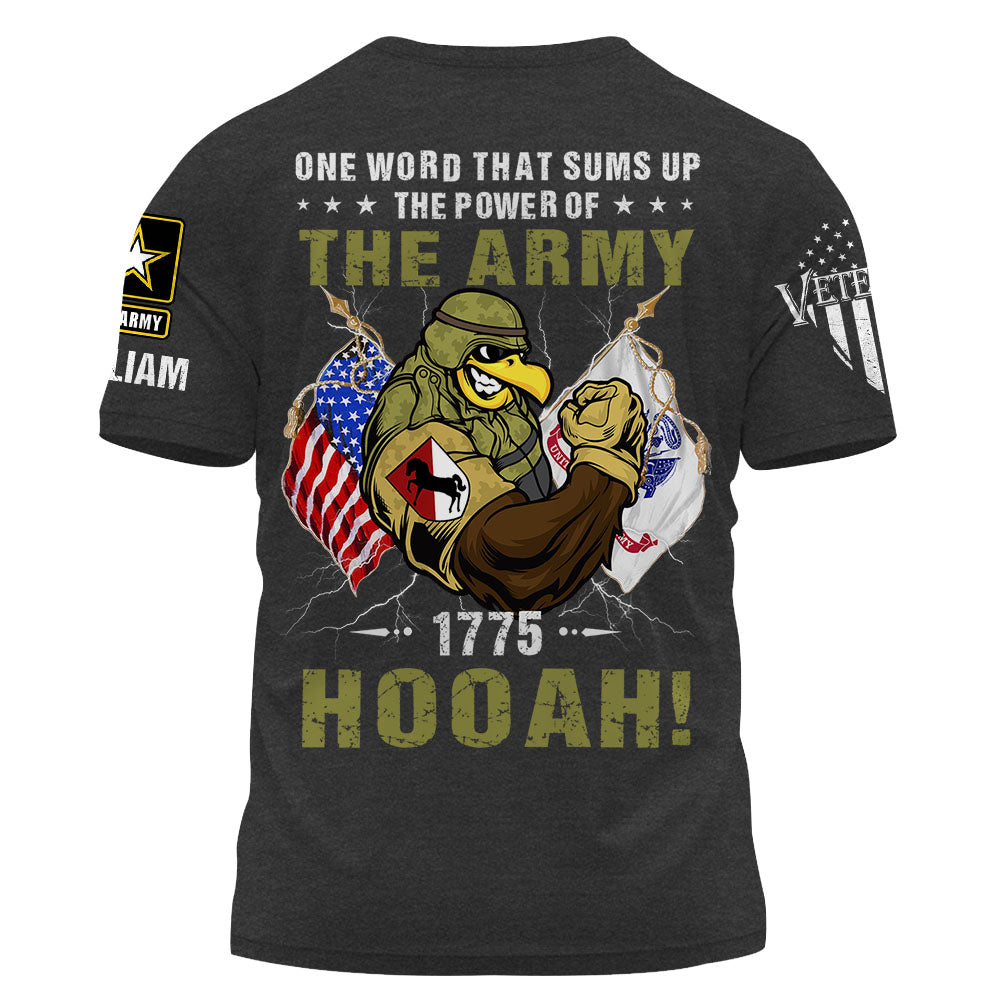 Personalized Shirt One Word That Sums Up The Power Of The Army Gift For Soldiers K1702