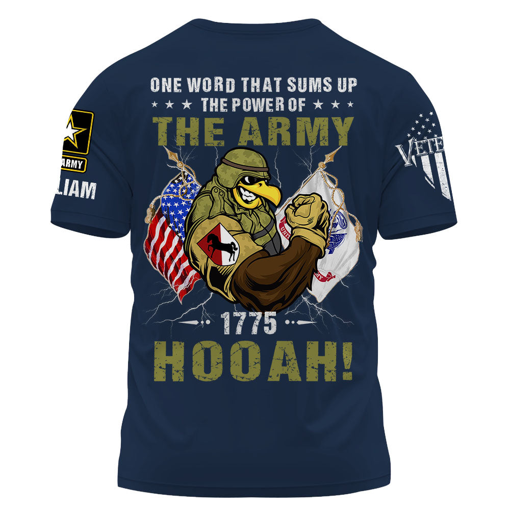 Personalized Shirt One Word That Sums Up The Power Of The Army Gift For Soldiers K1702