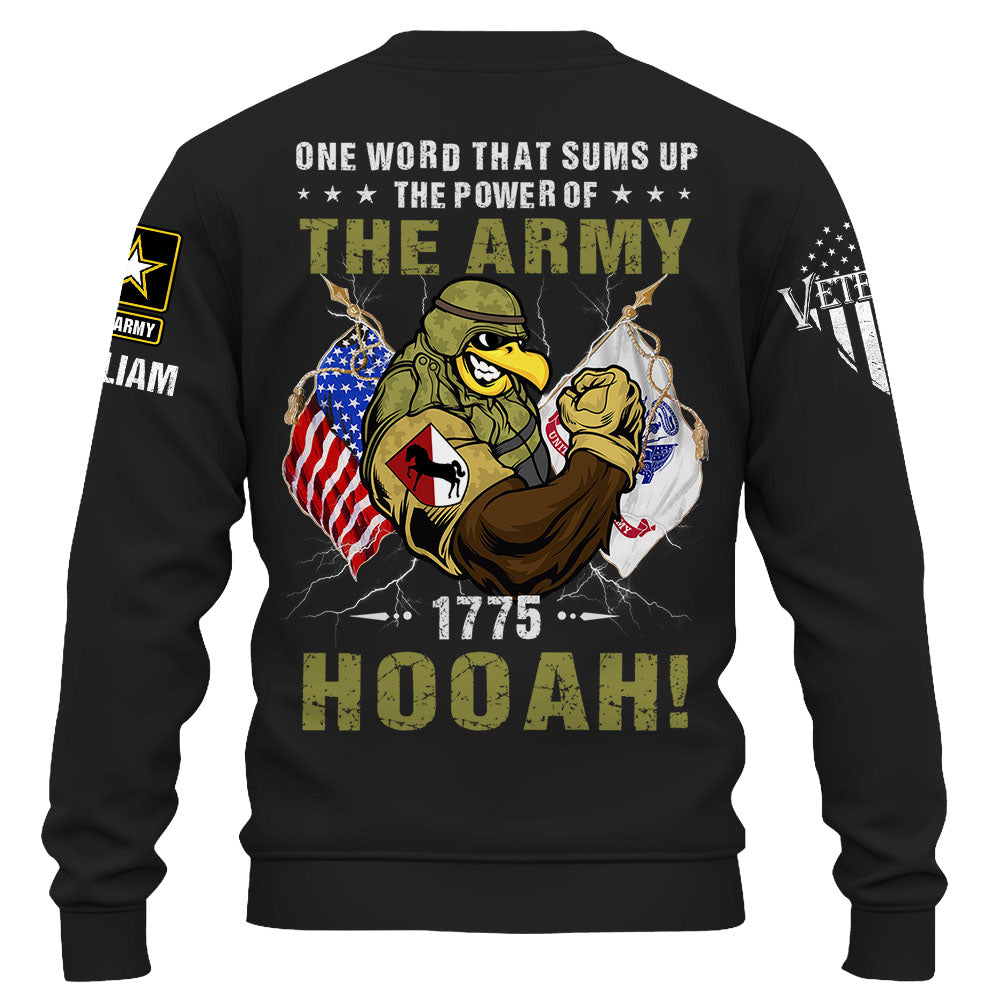 Personalized Shirt One Word That Sums Up The Power Of The Army Gift For Soldiers K1702