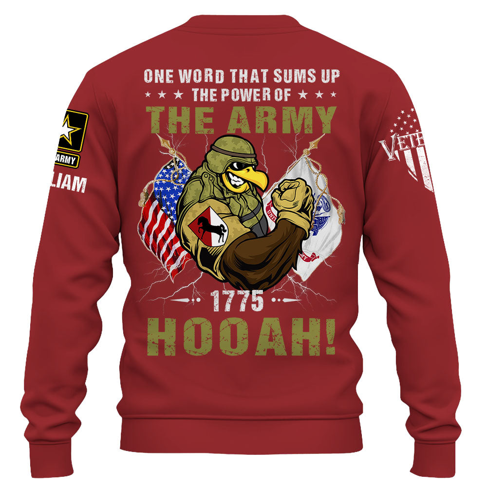 Personalized Shirt One Word That Sums Up The Power Of The Army Gift For Soldiers K1702