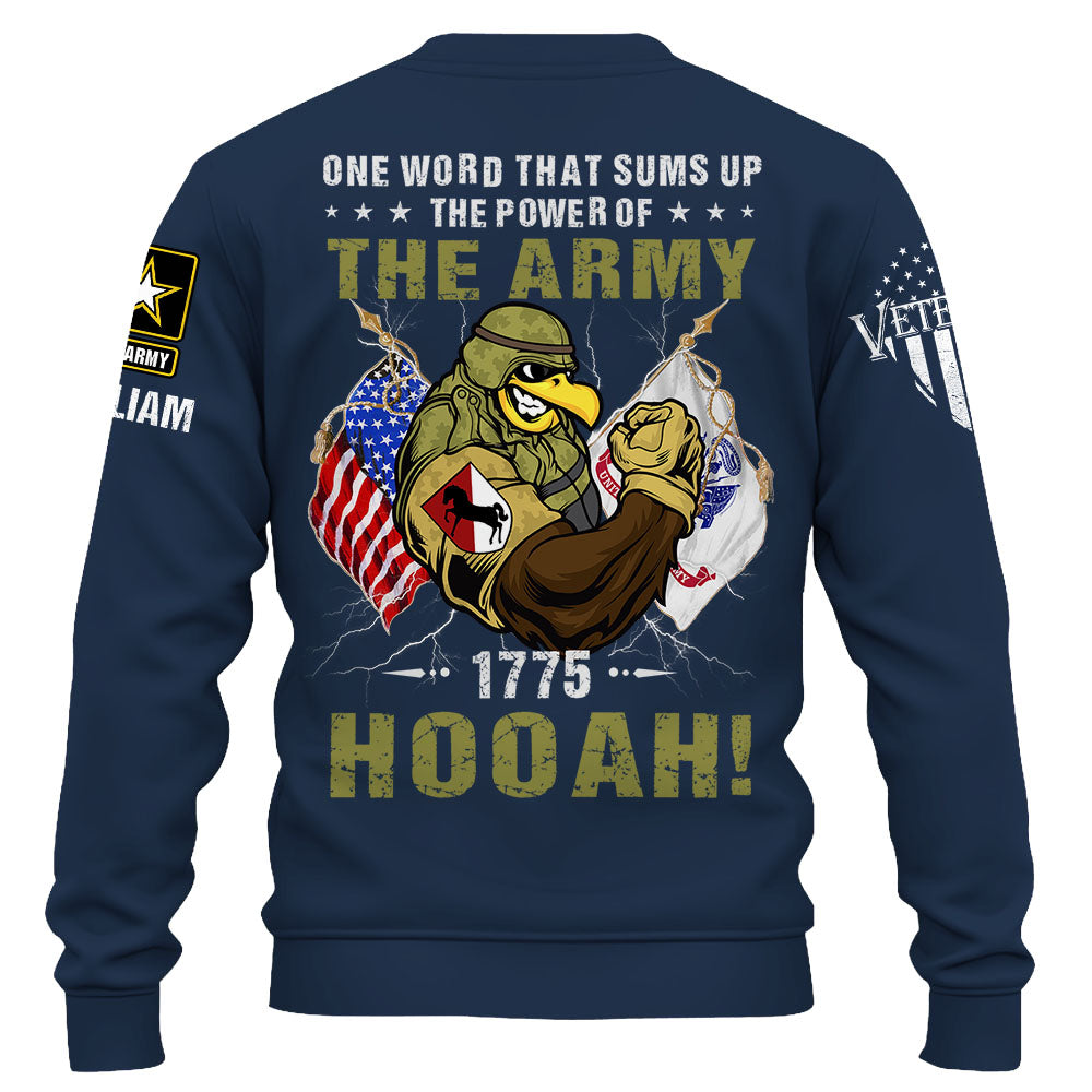 Personalized Shirt One Word That Sums Up The Power Of The Army Gift For Soldiers K1702