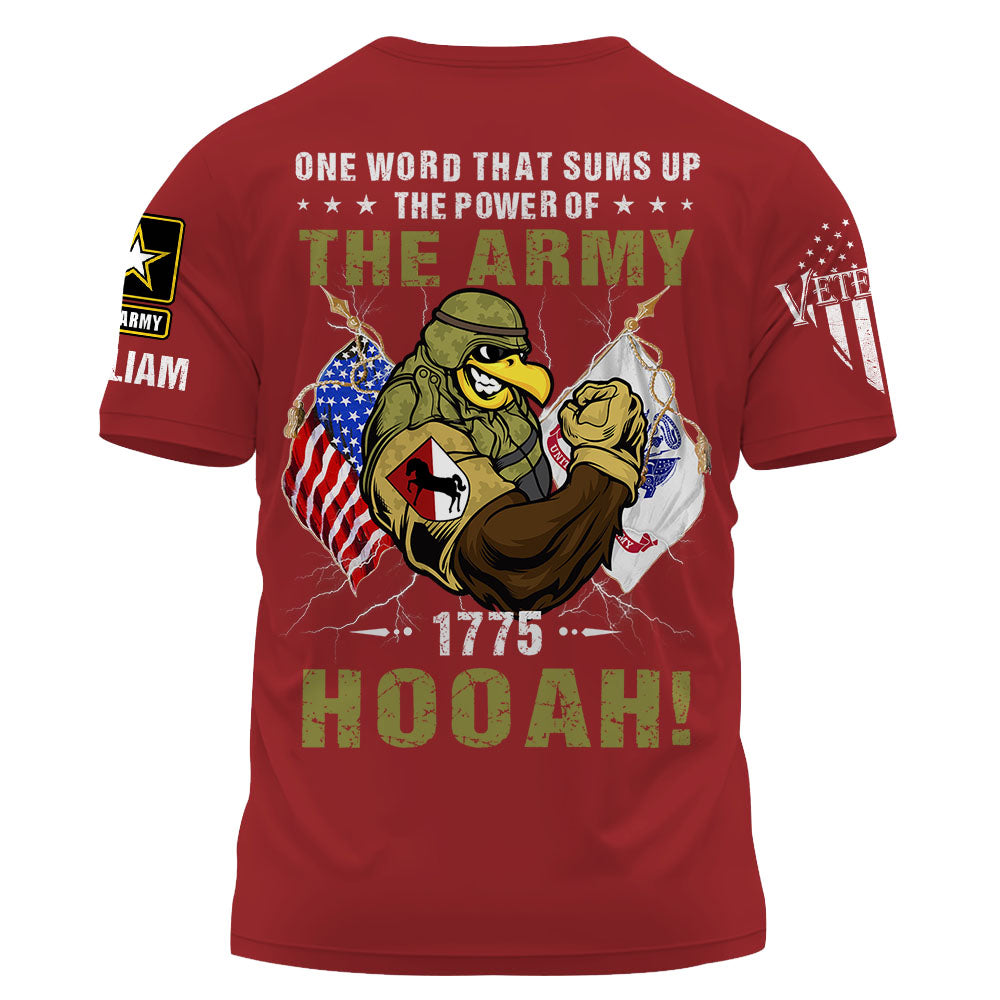Personalized Shirt One Word That Sums Up The Power Of The Army Gift For Soldiers K1702