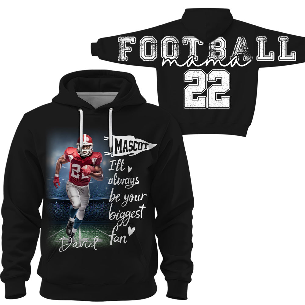 Football Mama - Personalized Shirt For Football Lover - Custom Photo Football Player NA04 VH01