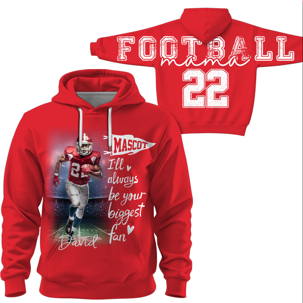 Football Mama - Personalized Shirt For Football Lover - Custom Photo Football Player NA04 VH01