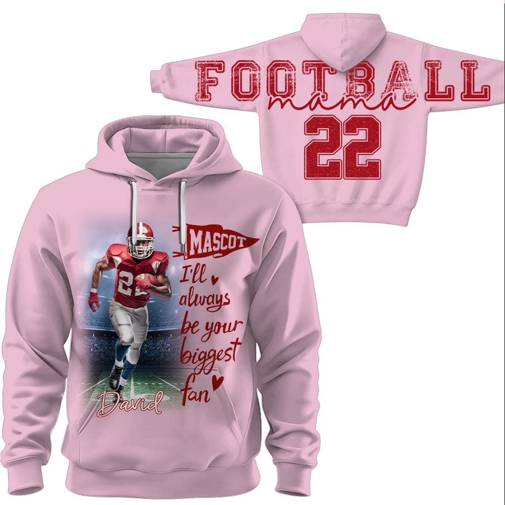 Football Mama - Personalized Shirt For Football Lover - Custom Photo Football Player NA04 VH01