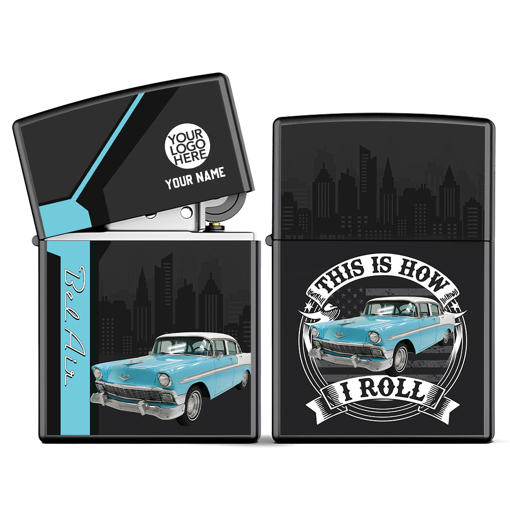 This Is How I Roll - Custom Photo Classic Car Lighter - Personalized Name Car Lighter K1702 Trhn