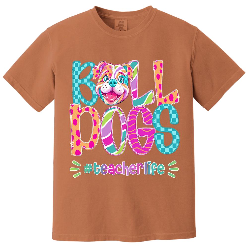 Personalized Mascot Spirit Shirt, Personalized School Spirit Tee, Colorful Team Name T-Shirt Hv01