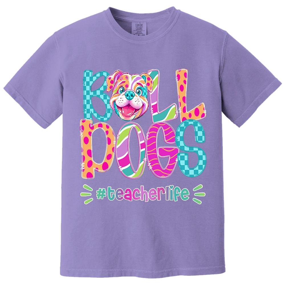 Personalized Mascot Spirit Shirt, Personalized School Spirit Tee, Colorful Team Name T-Shirt Hv01