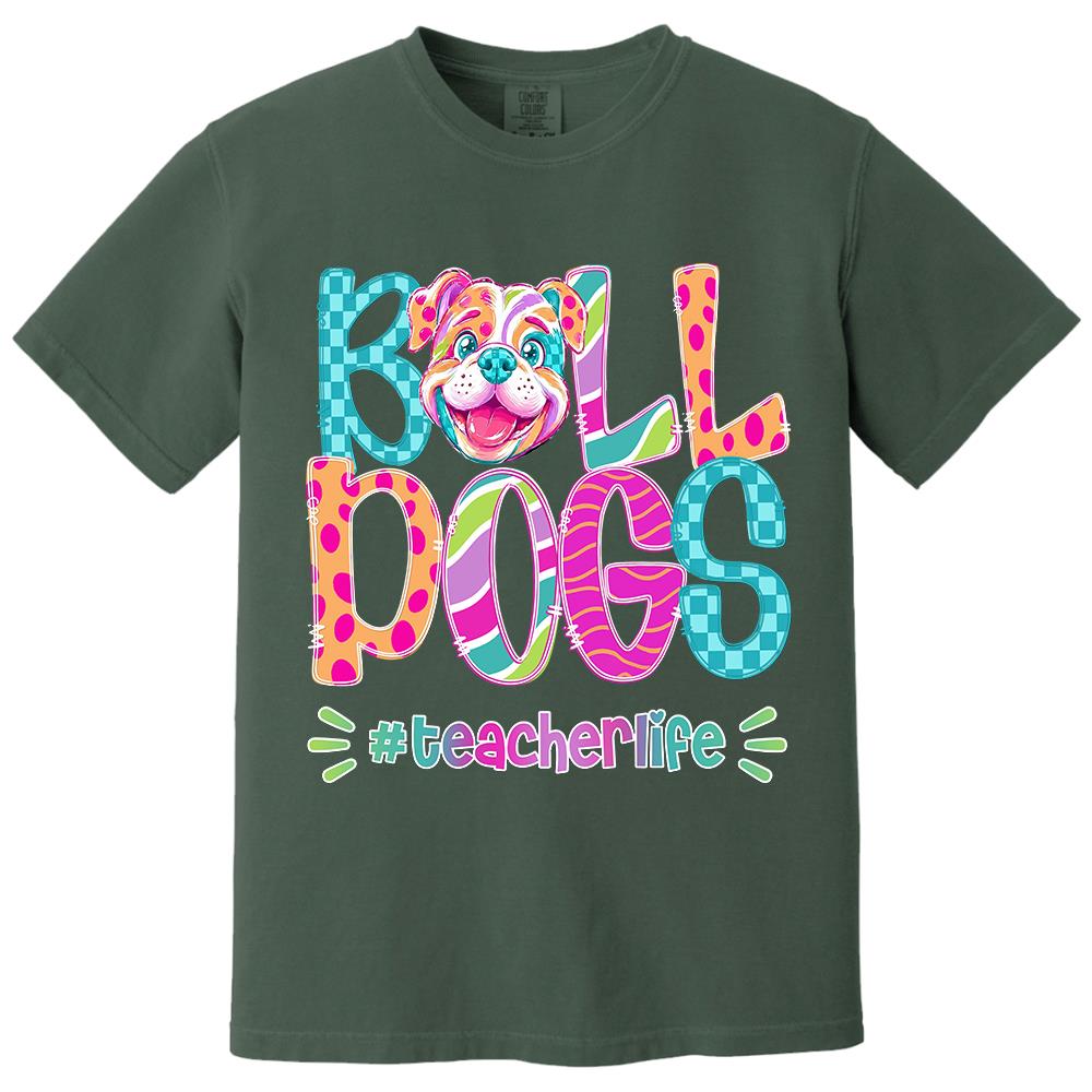 Personalized Mascot Spirit Shirt, Personalized School Spirit Tee, Colorful Team Name T-Shirt Hv01