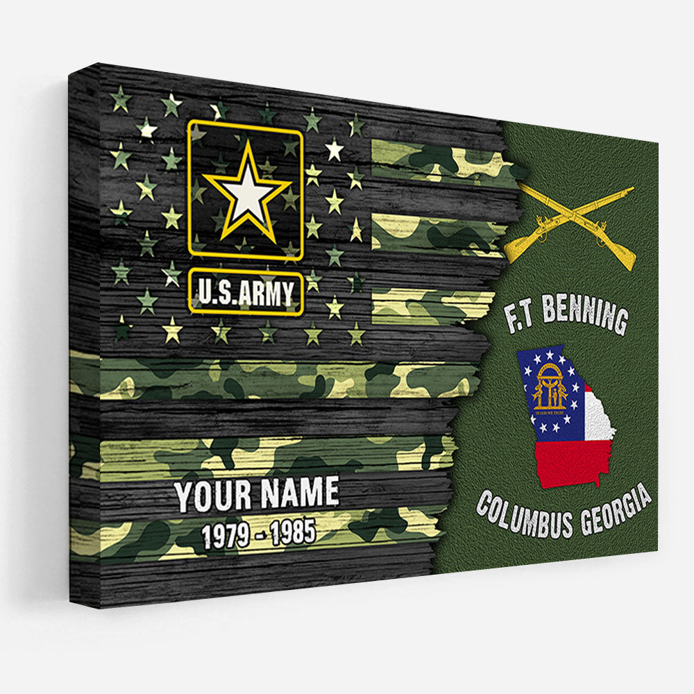 Veteran Custom Poster And Canvas Military Base Custom Division Military Personalized Gift For Veterans K1702