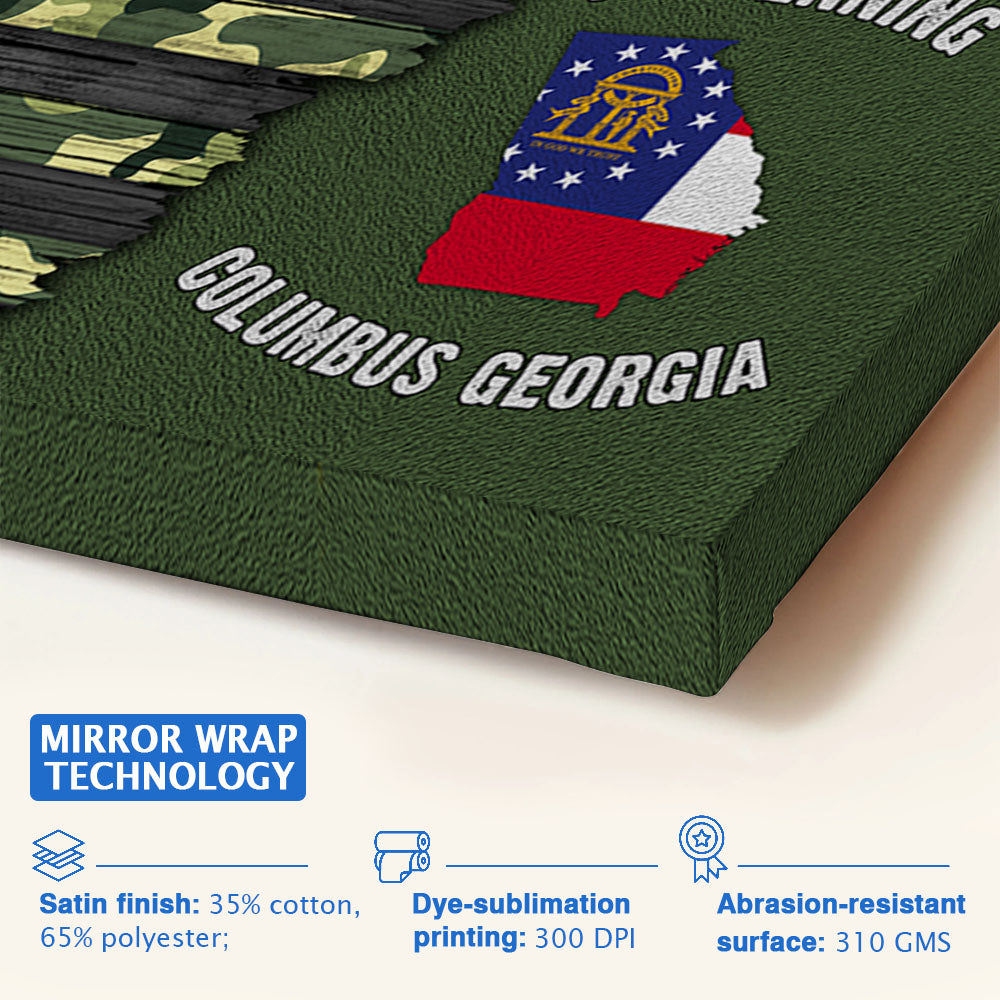 Veteran Custom Poster And Canvas Military Base Custom Division Military Personalized Gift For Veterans K1702