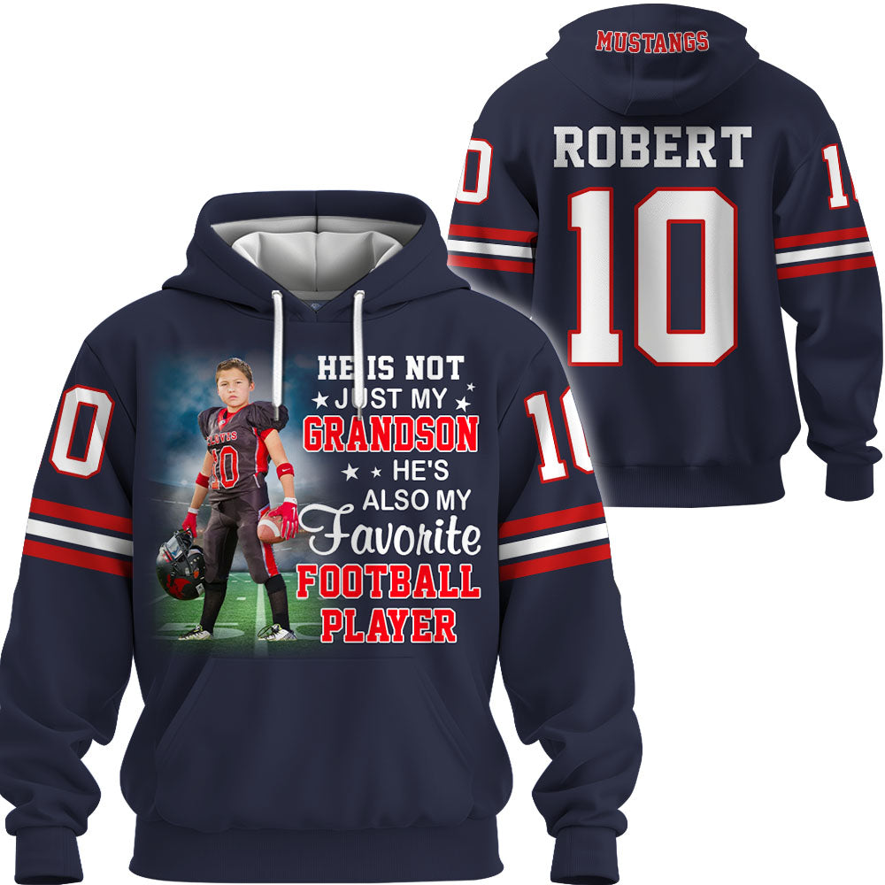 He's Not Just My Grandson He's Favorite Football Player - Personalized Shirt Gifts For Family Members K1702 Trhn