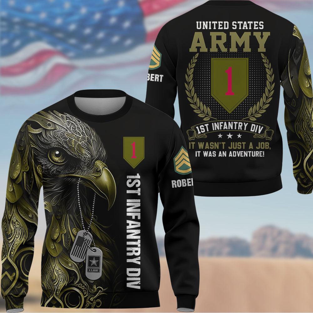 Personalized All Over Print Shirt It Wasn't Just a Job; It Was an Adventure Available All Military Branches Gift For Veterans K1702 Trhn