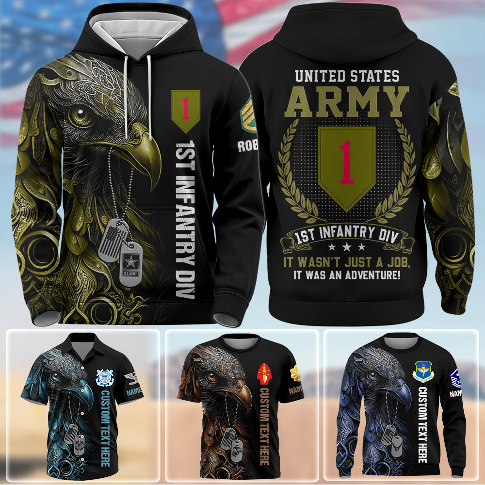 Personalized All Over Print Shirt It Wasn't Just a Job; It Was an Adventure Available All Military Branches Gift For Veterans K1702 Trhn