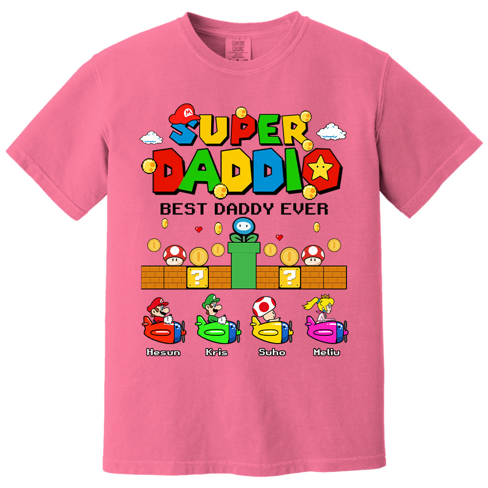 Custom Super Daddio, It's A Me Daddy, Father's Day Gift L0411 T24